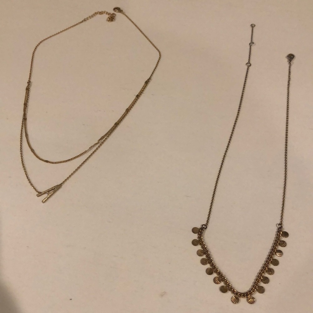 Bundle necklaces.